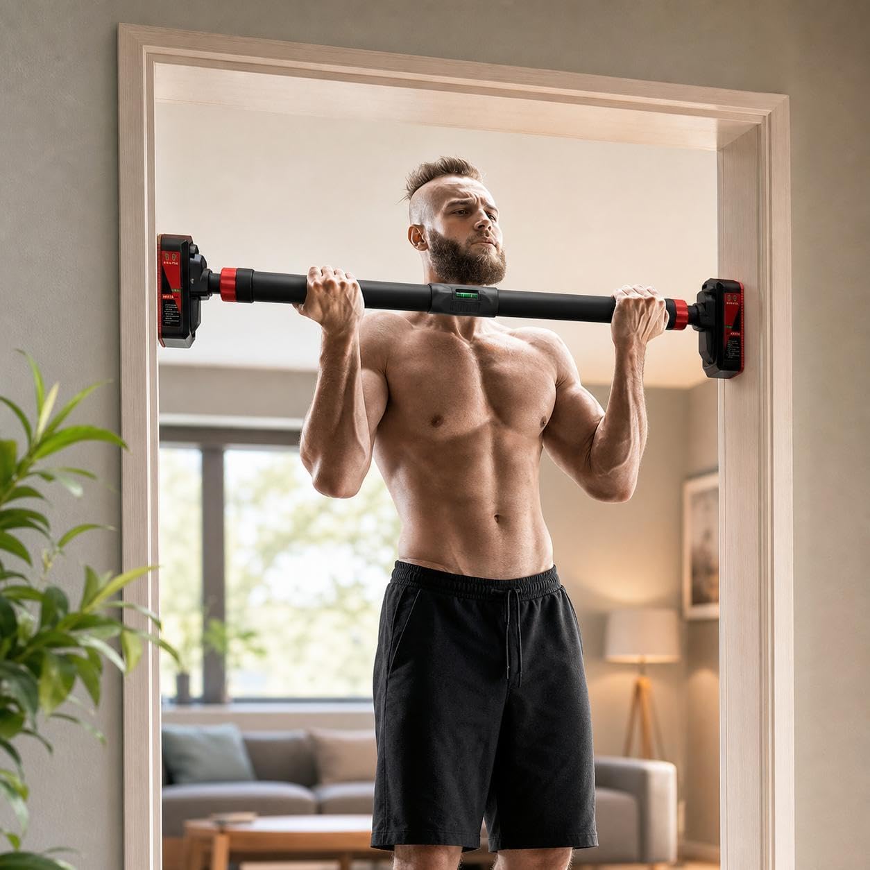Home Gym Yoga - Bar do ćwiczeń typu pull-up, montowany
