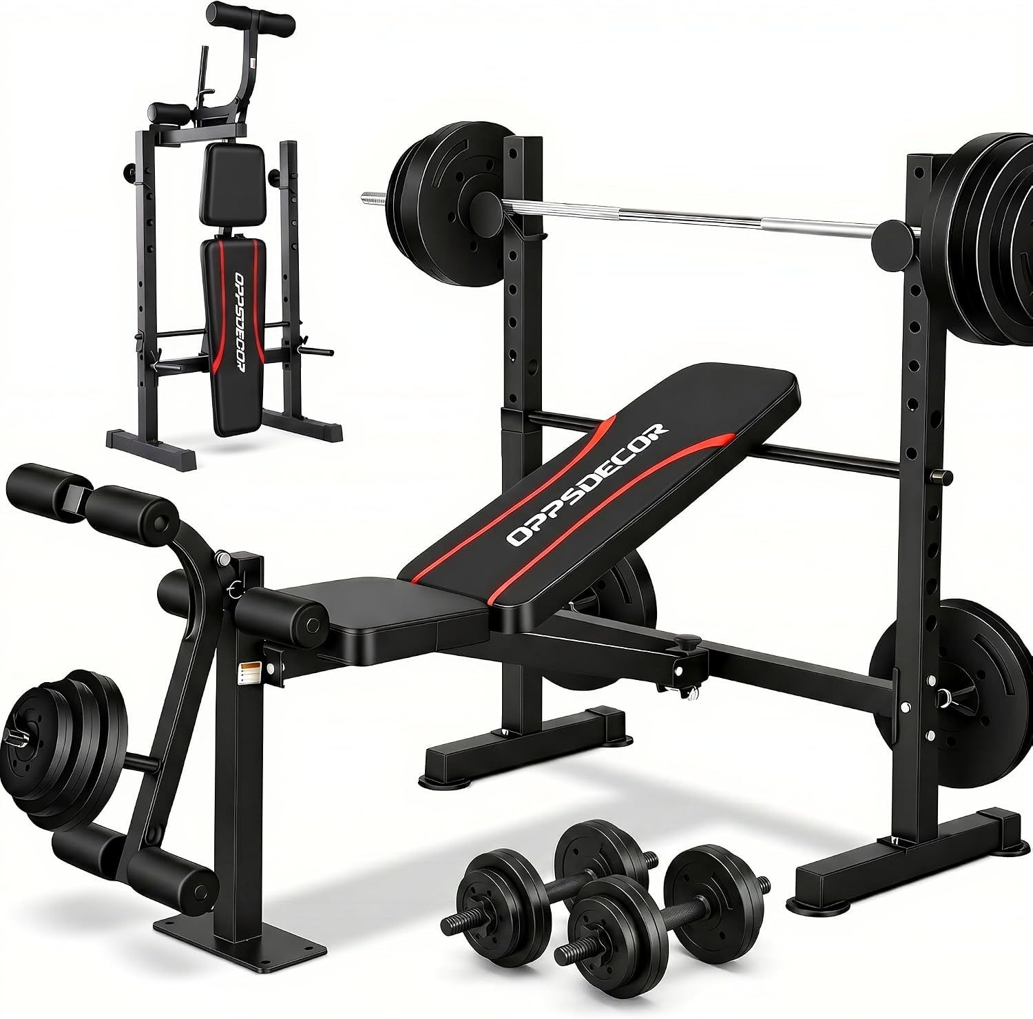 Home Gym Equipment Set - Zestaw do ćwiczeń na ławce z