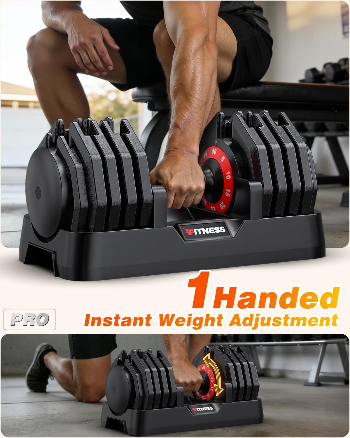 Regulowany zestaw hantli z ław – Home Gym Equipment Set recenzja i cena