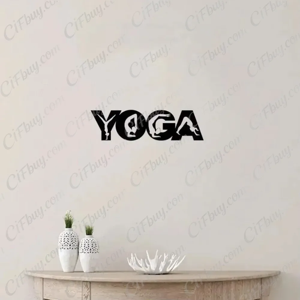 CIFBUY – metalowa dekoracja śc – Home Gym Yoga recenzja i cena