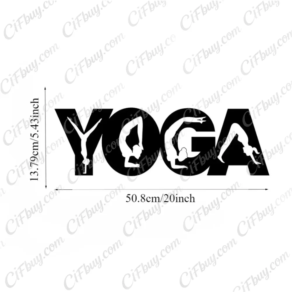 CIFBUY – metalowa dekoracja śc – Home Gym Yoga recenzja i cena