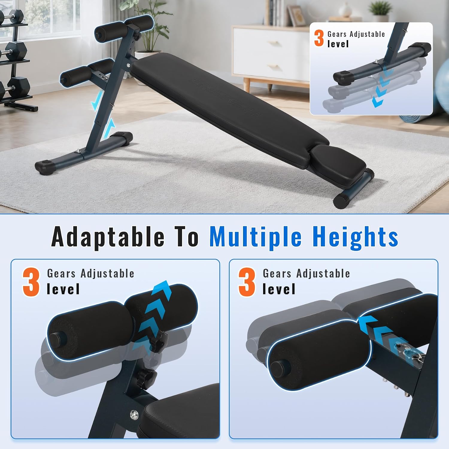 Regulowana ławka do ćwiczeń na – Home Gym Equipment Set recenzja i cena