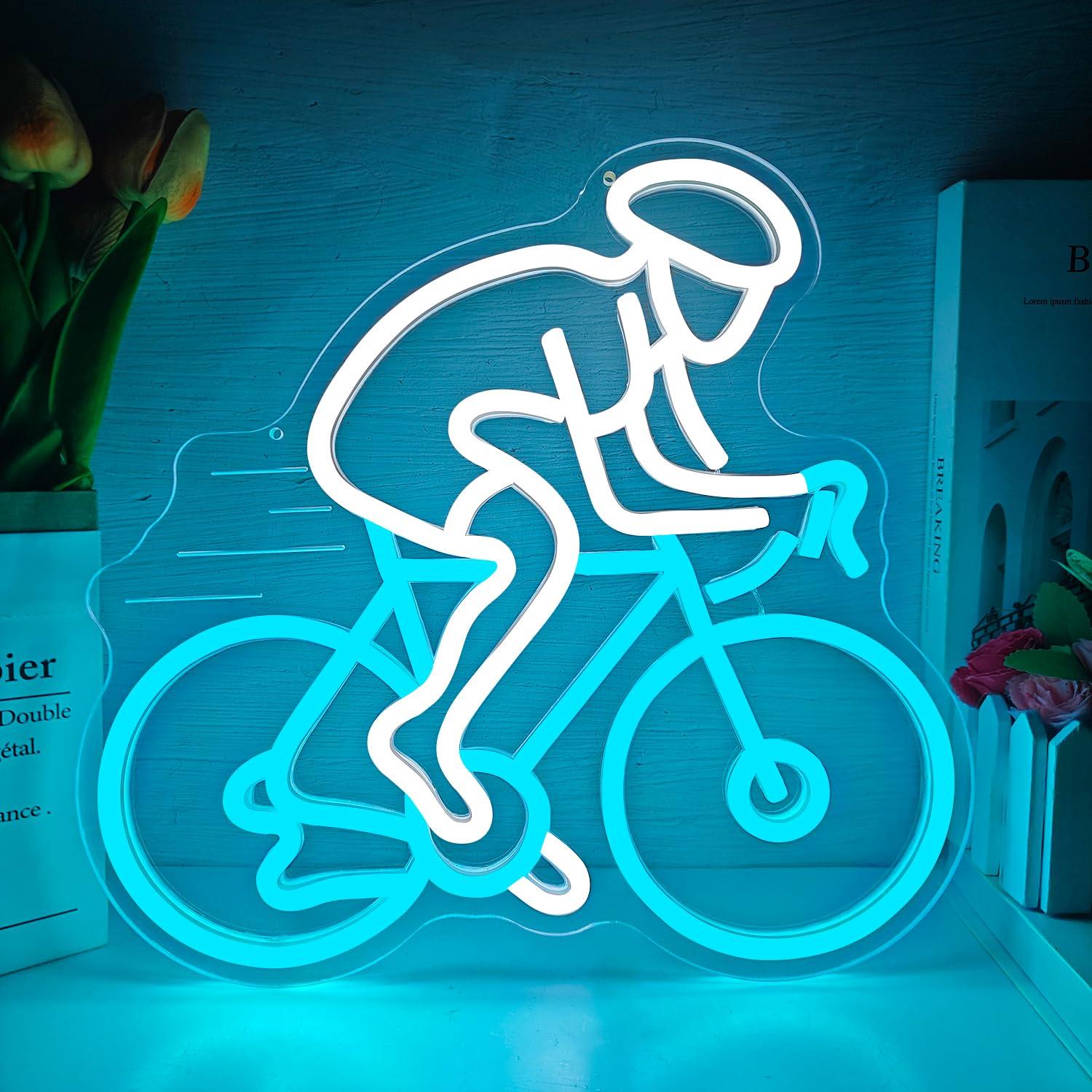 Neonowy Znak Rowerzysty na Row – Home Gym Neon Sign recenzja i cena