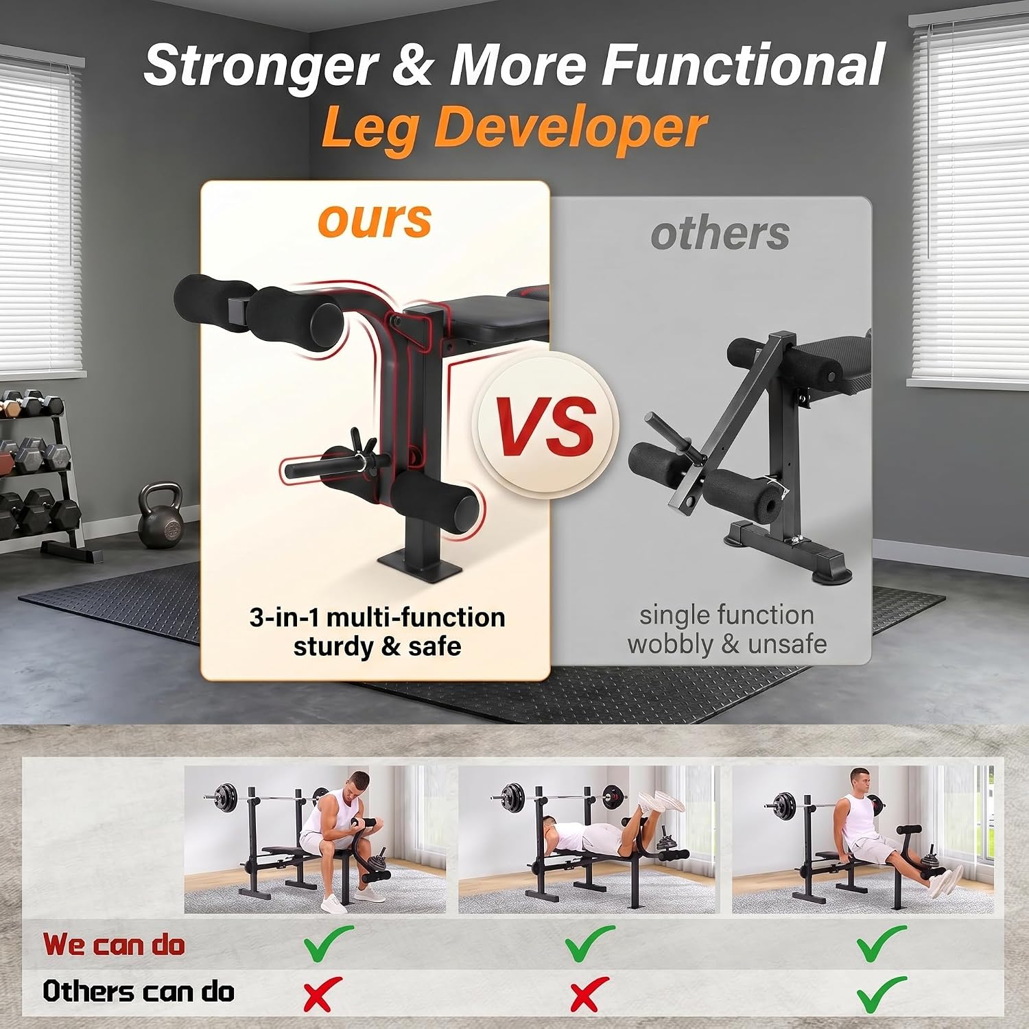 Zestaw do ćwiczeń na ławce z r – Home Gym Equipment Set recenzja i cena
